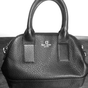 Kate Spade Black Pebbled Leather Satchel